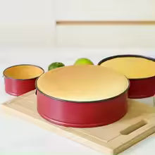 Juego de 3 Moldes para Horno Desmontables de Acero al Carbono Antiadherentes - Ideal para Repostería y Pasteles - Formas Redondas y de Corazón | Marca Gerimport
